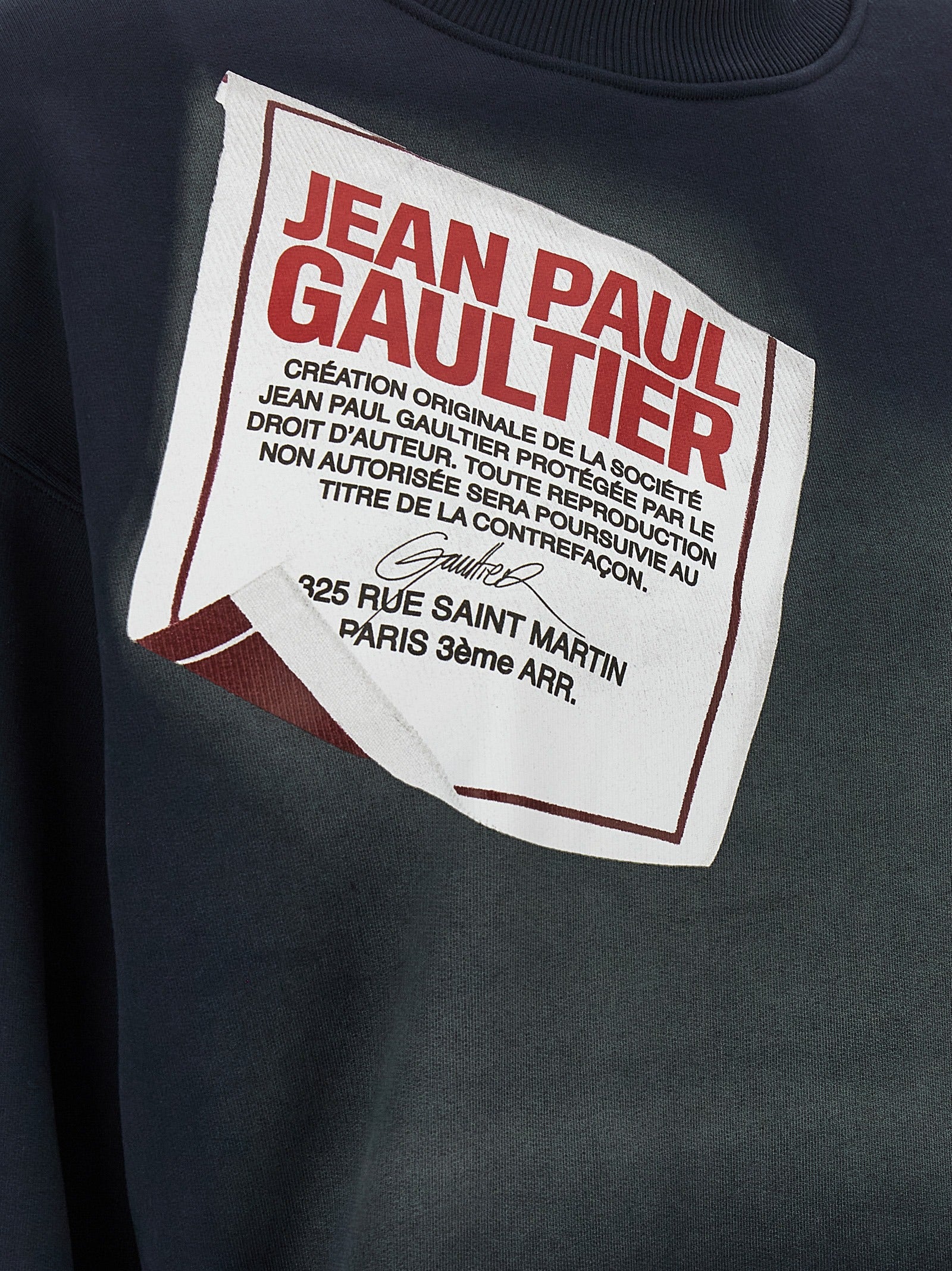 Jean Paul Gaultier Blue Cotton Sweatshirt