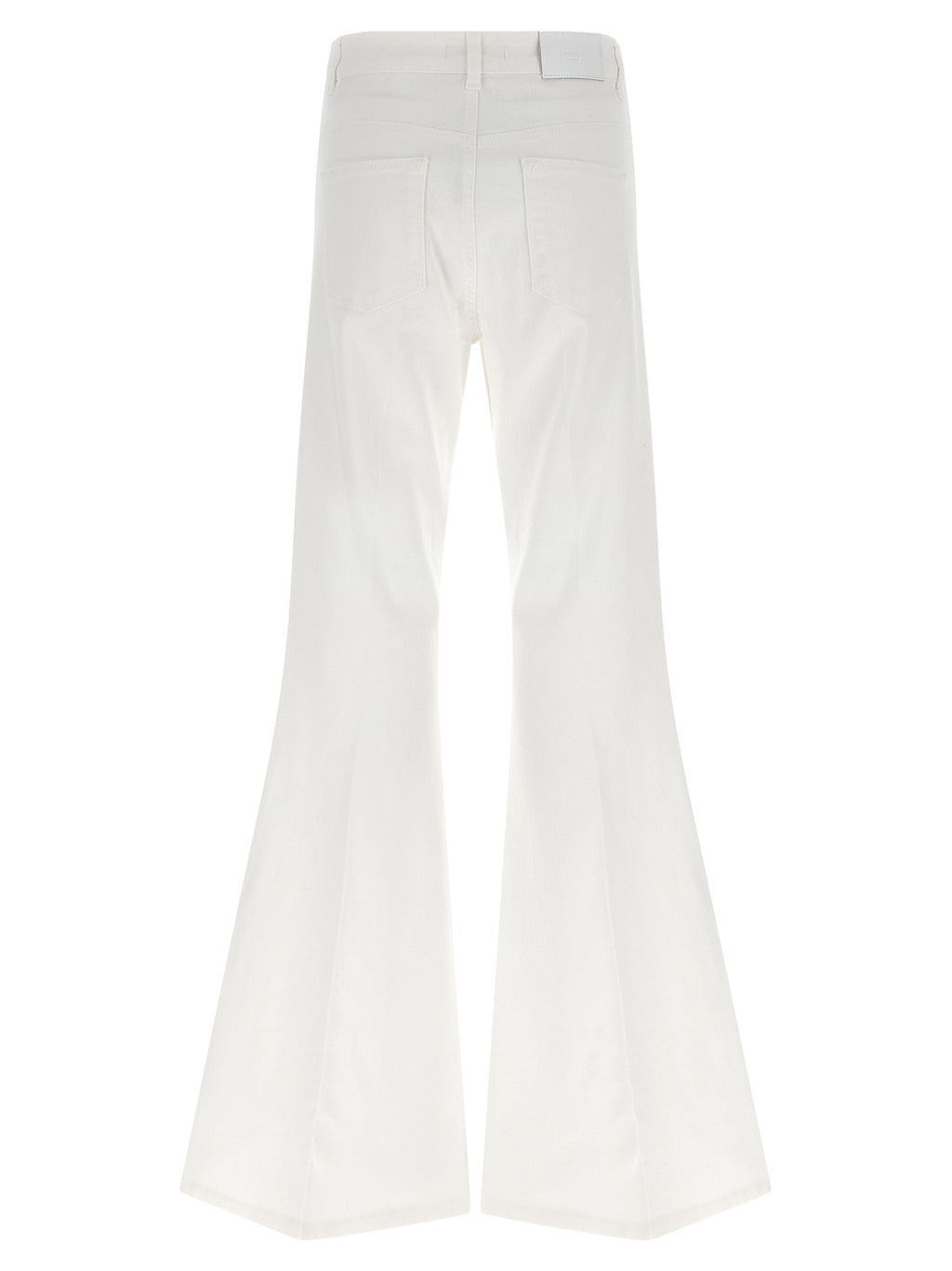 Twinset White Cotton Flared Jeans
