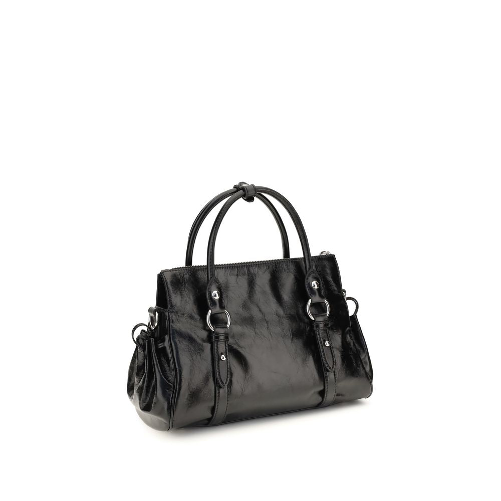 Miu Miu Black Calf Leather Bos Taurus Handbag