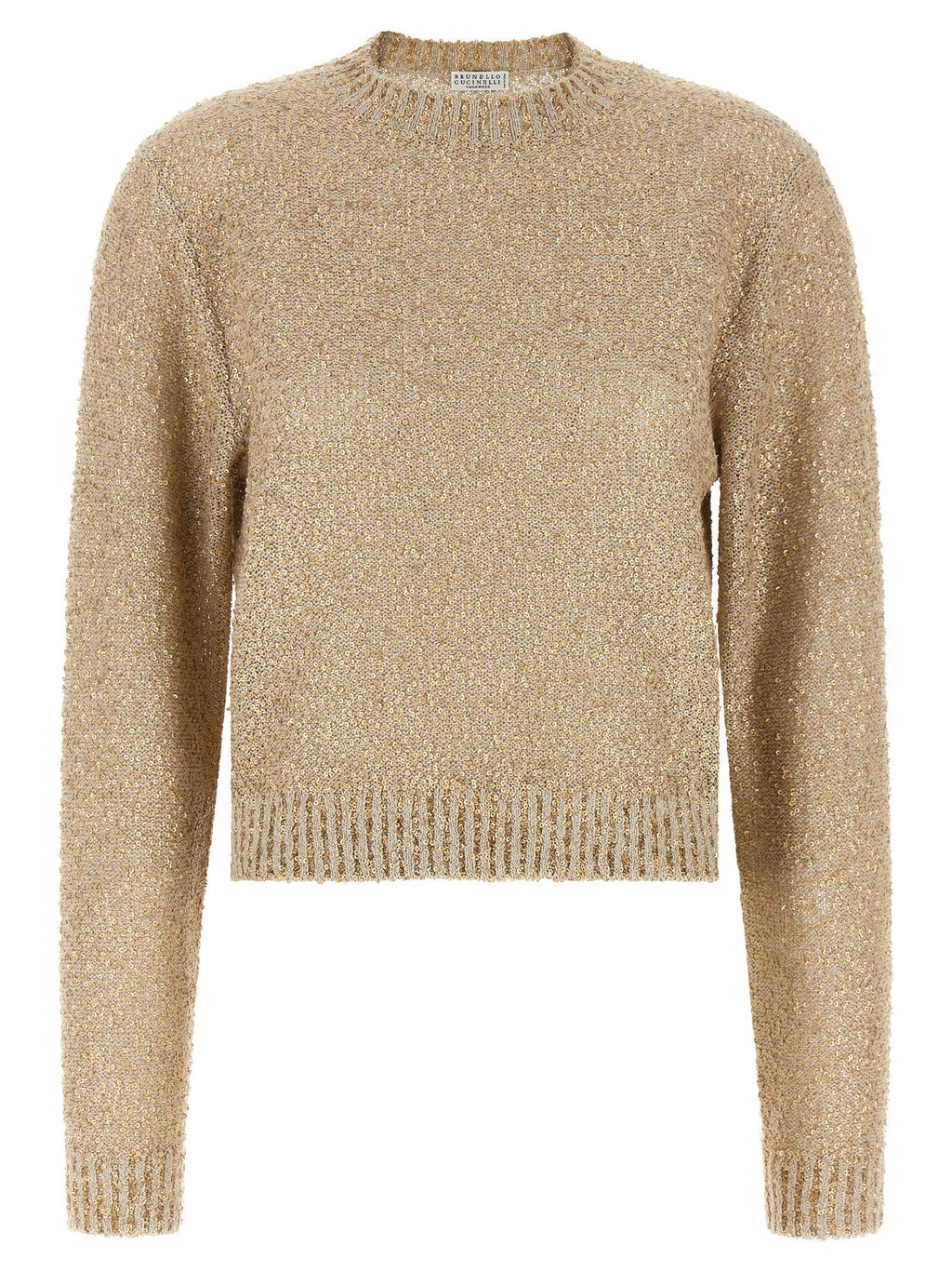Brunello Cucinelli Gold Linen Cardigan