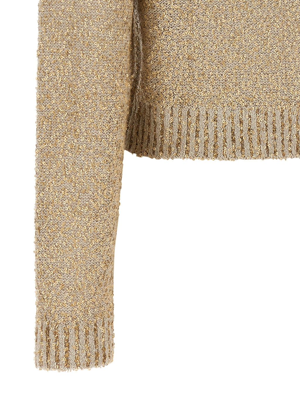 Brunello Cucinelli Gold Linen Cardigan