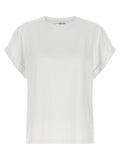 Victoria Beckham White Cotton T-Shirt