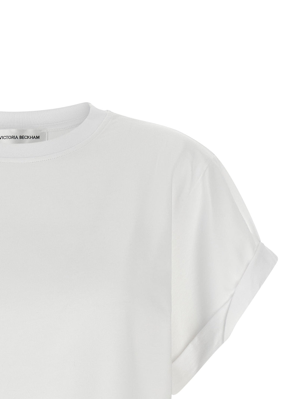 Victoria Beckham White Cotton T-Shirt