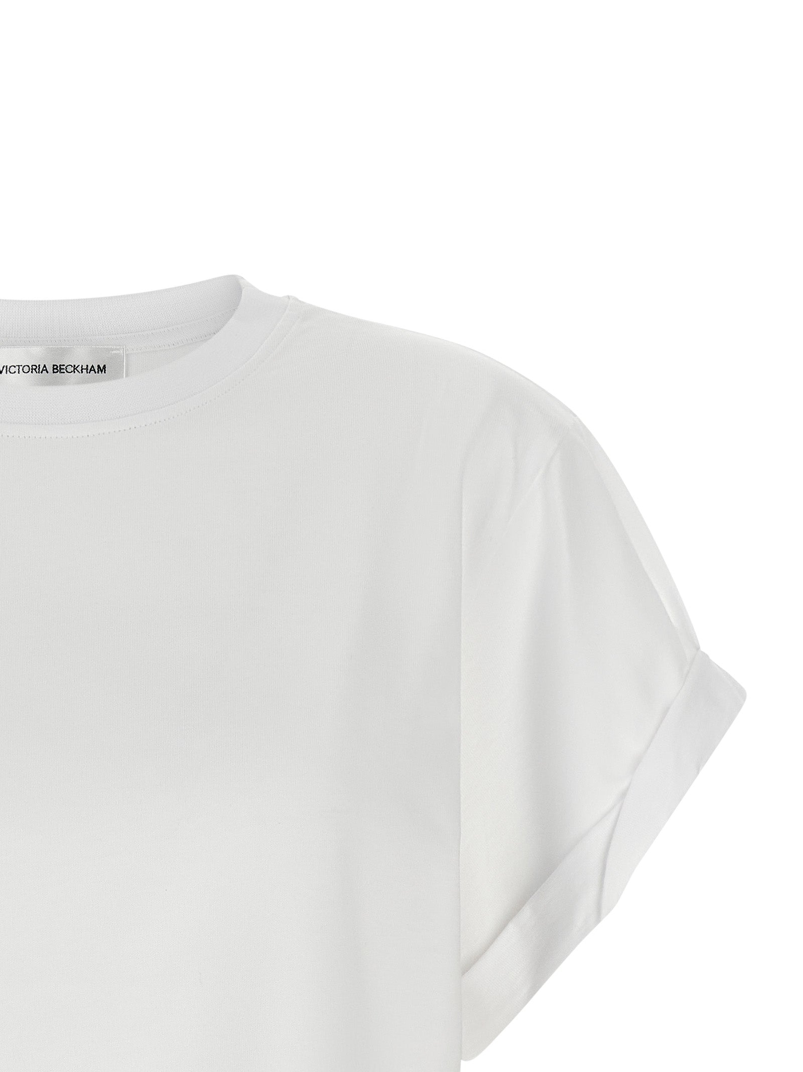 Victoria Beckham White Cotton T-Shirt
