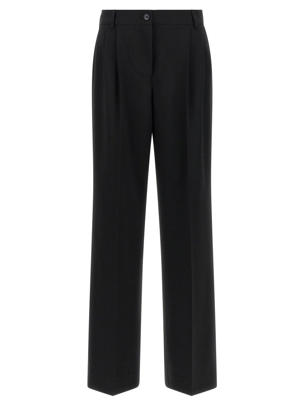 Dolce & Gabbana Black Virgin Wool Casual Pants