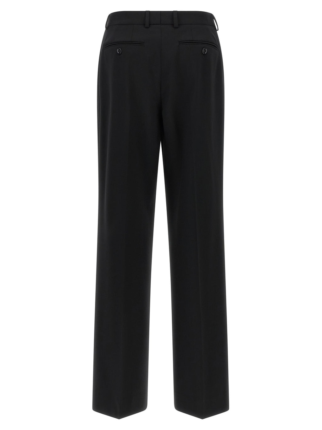 Dolce & Gabbana Black Virgin Wool Casual Pants