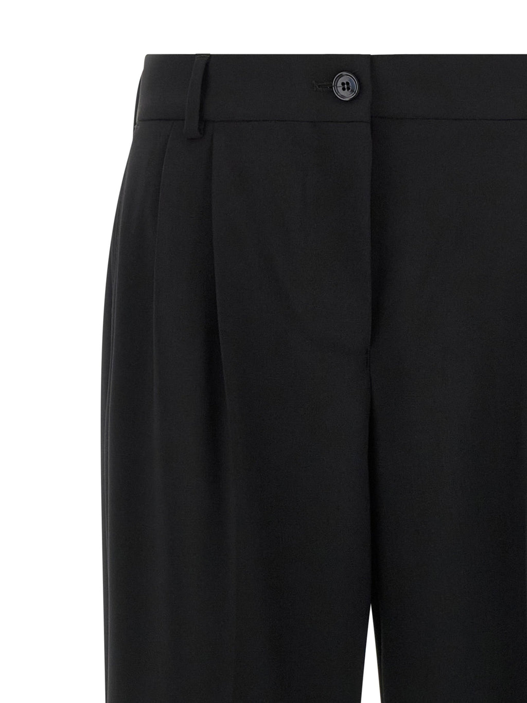 Dolce & Gabbana Black Virgin Wool Casual Pants