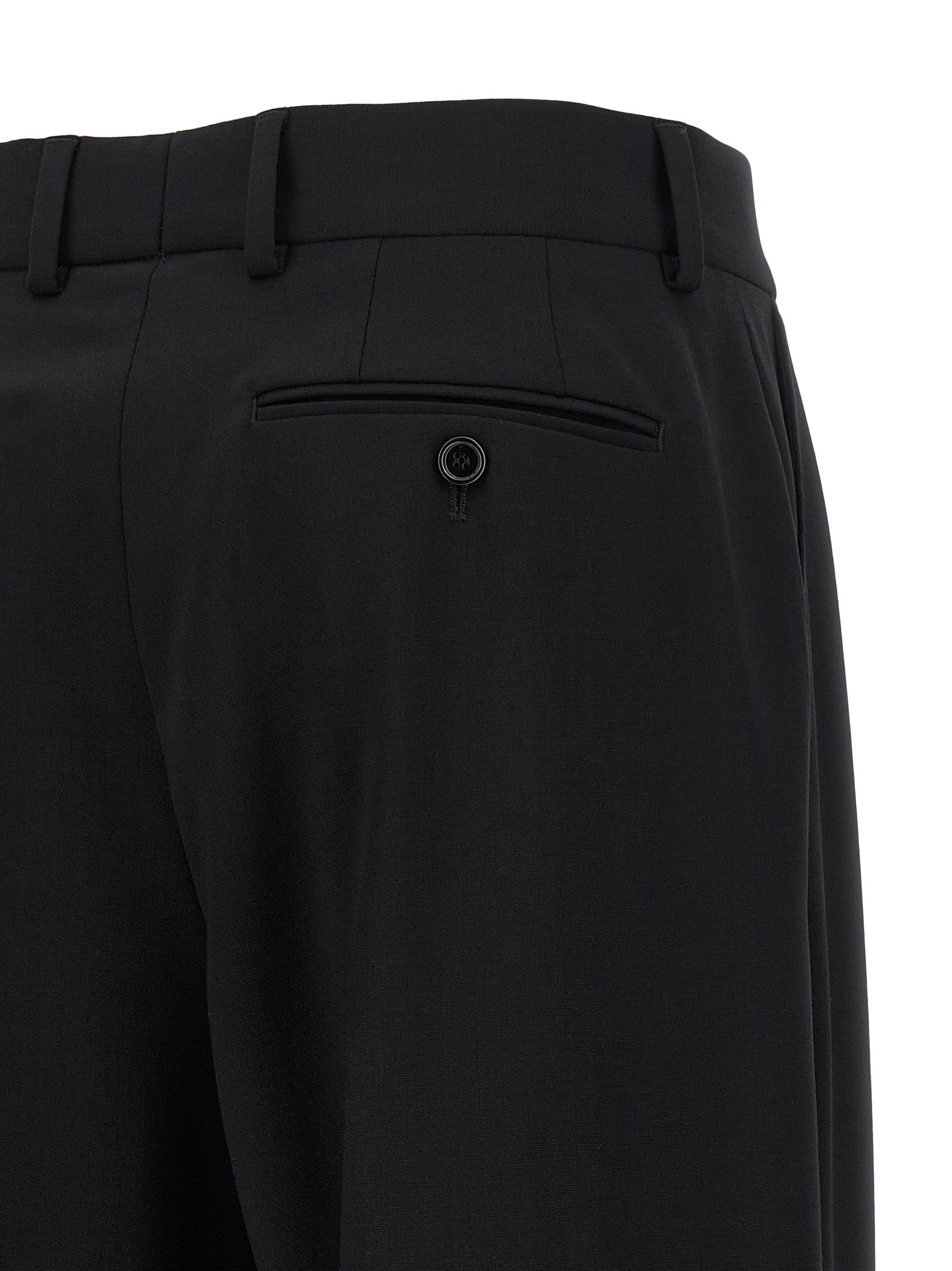 Dolce & Gabbana Black Virgin Wool Casual Pants