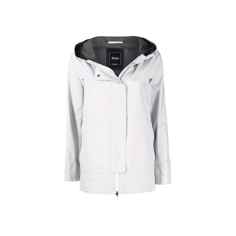 Herno Gray Polyester Shell Jacket