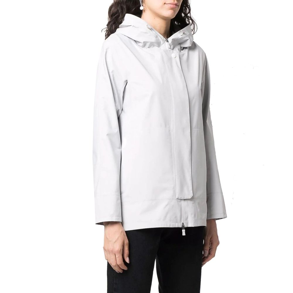 Herno Gray Polyester Shell Jacket
