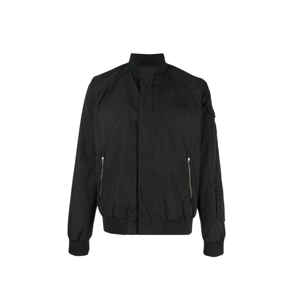 Herno Black Polyester Bomber