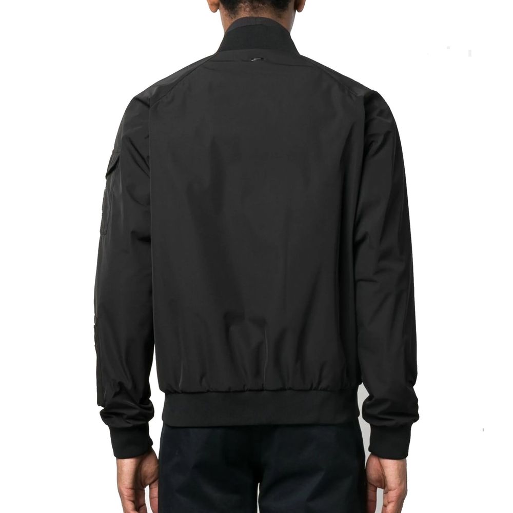 Herno Black Polyester Bomber