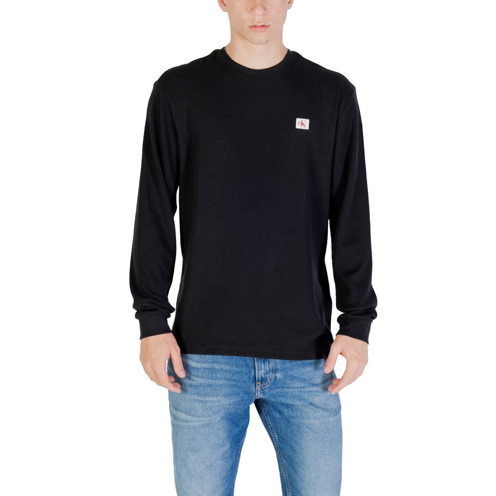 Calvin Klein Jeans Black Cotton Long Sleeve T-Shirt