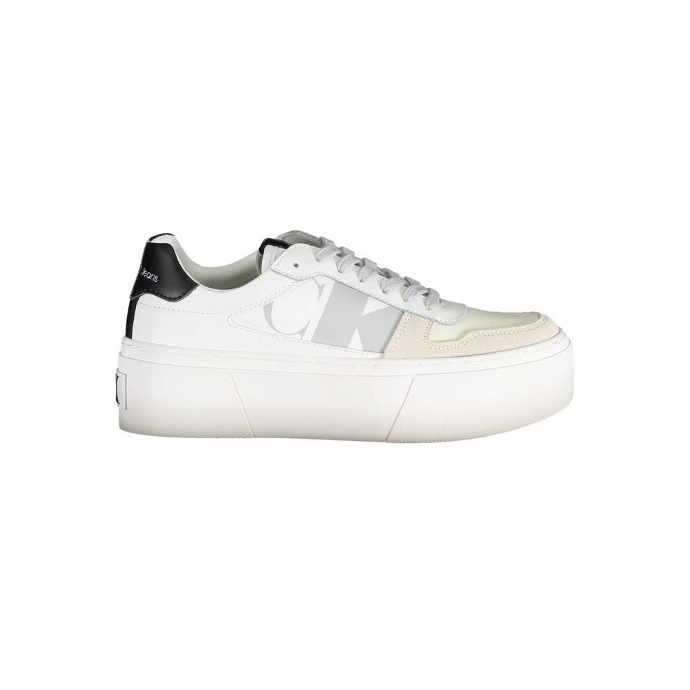 Calvin Klein White Polyester Women's Sneaker
