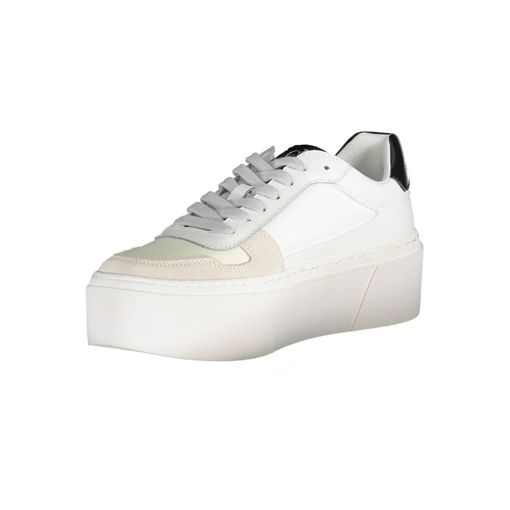 Calvin Klein White Polyester Women's Sneaker