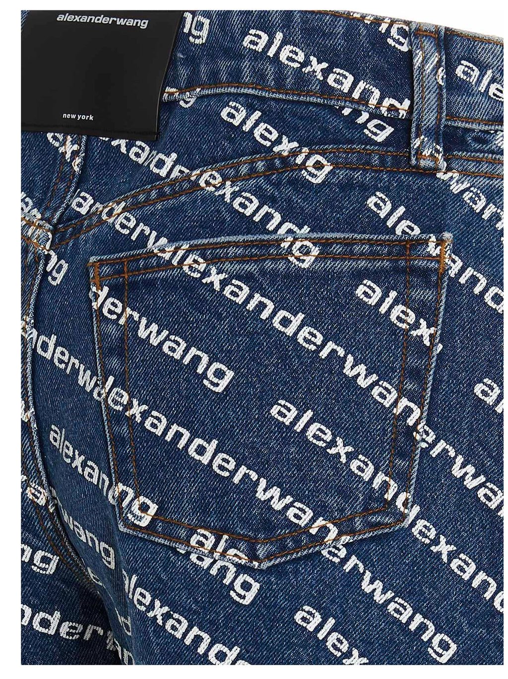 DENIM X ALEXANDER WANG Blue Cotton Bermuda Shorts