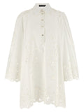 Dolce & Gabbana White Cotton Short Dress