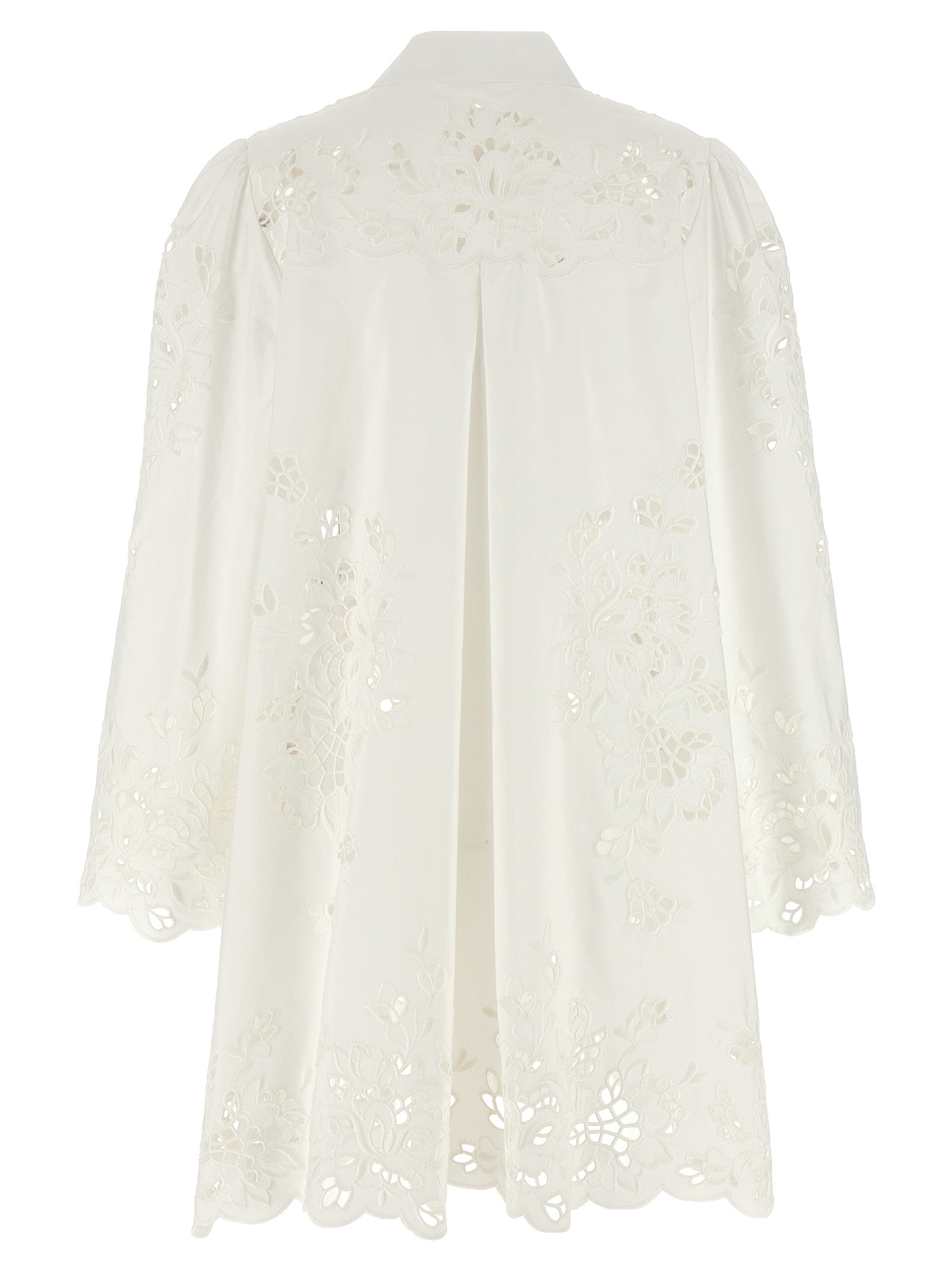 Dolce & Gabbana White Cotton Short Dress