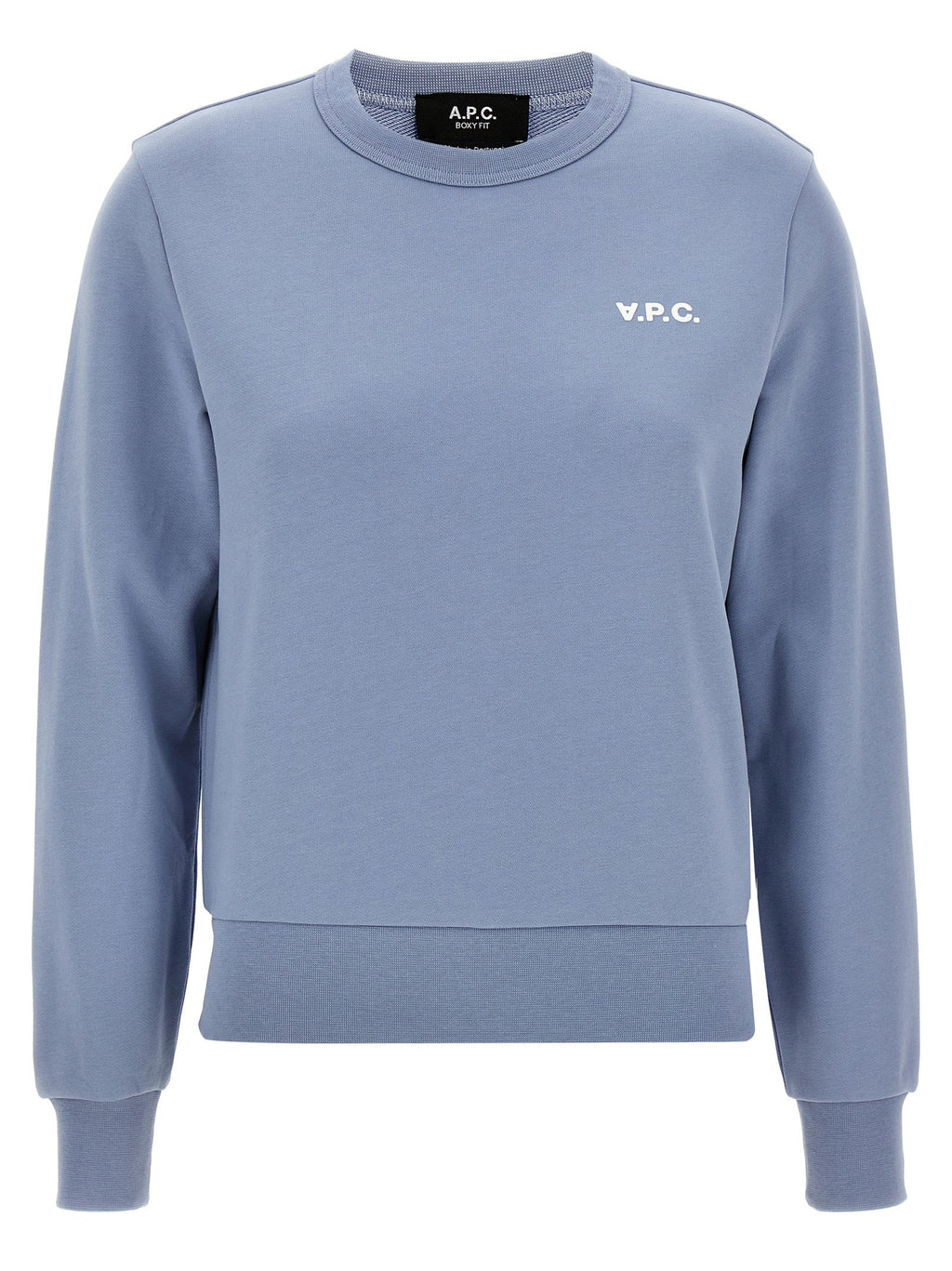 A.P.C. Blue Cotton Sweatshirt