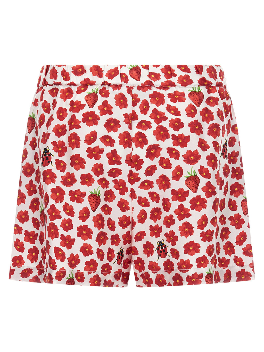 Versace Multicolor Silk Bermuda Shorts
