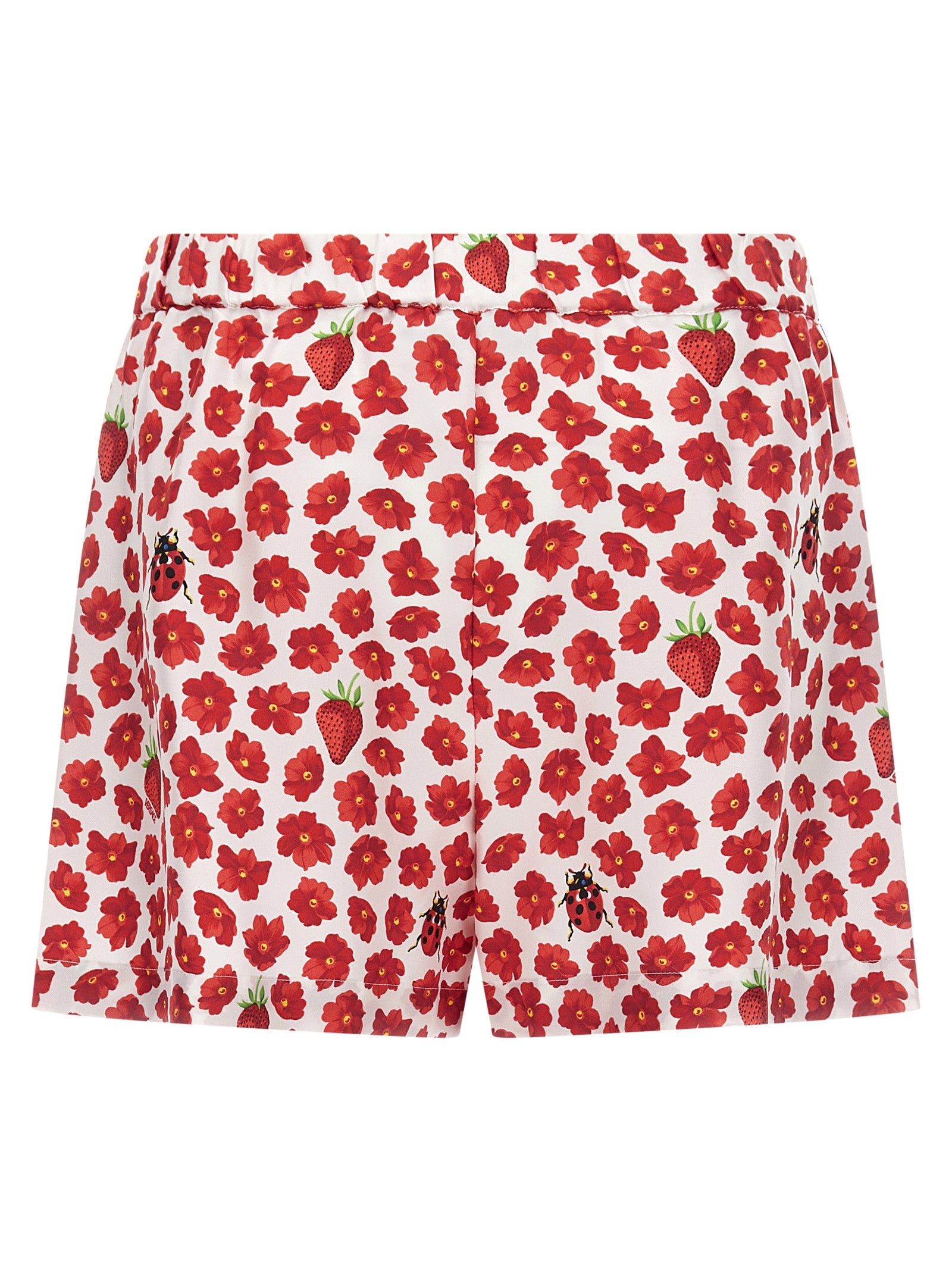 Versace Multicolor Silk Bermuda Shorts