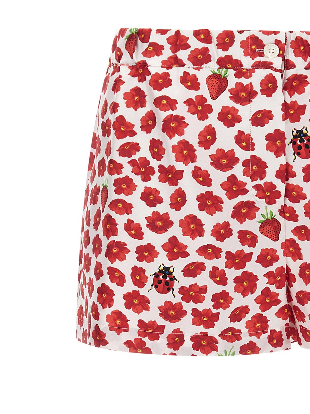 Versace Multicolor Silk Bermuda Shorts