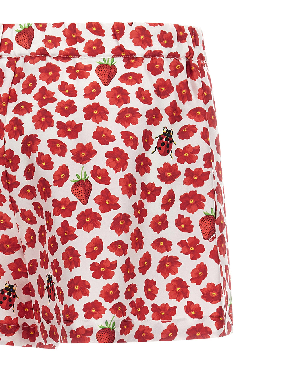 Versace Multicolor Silk Bermuda Shorts