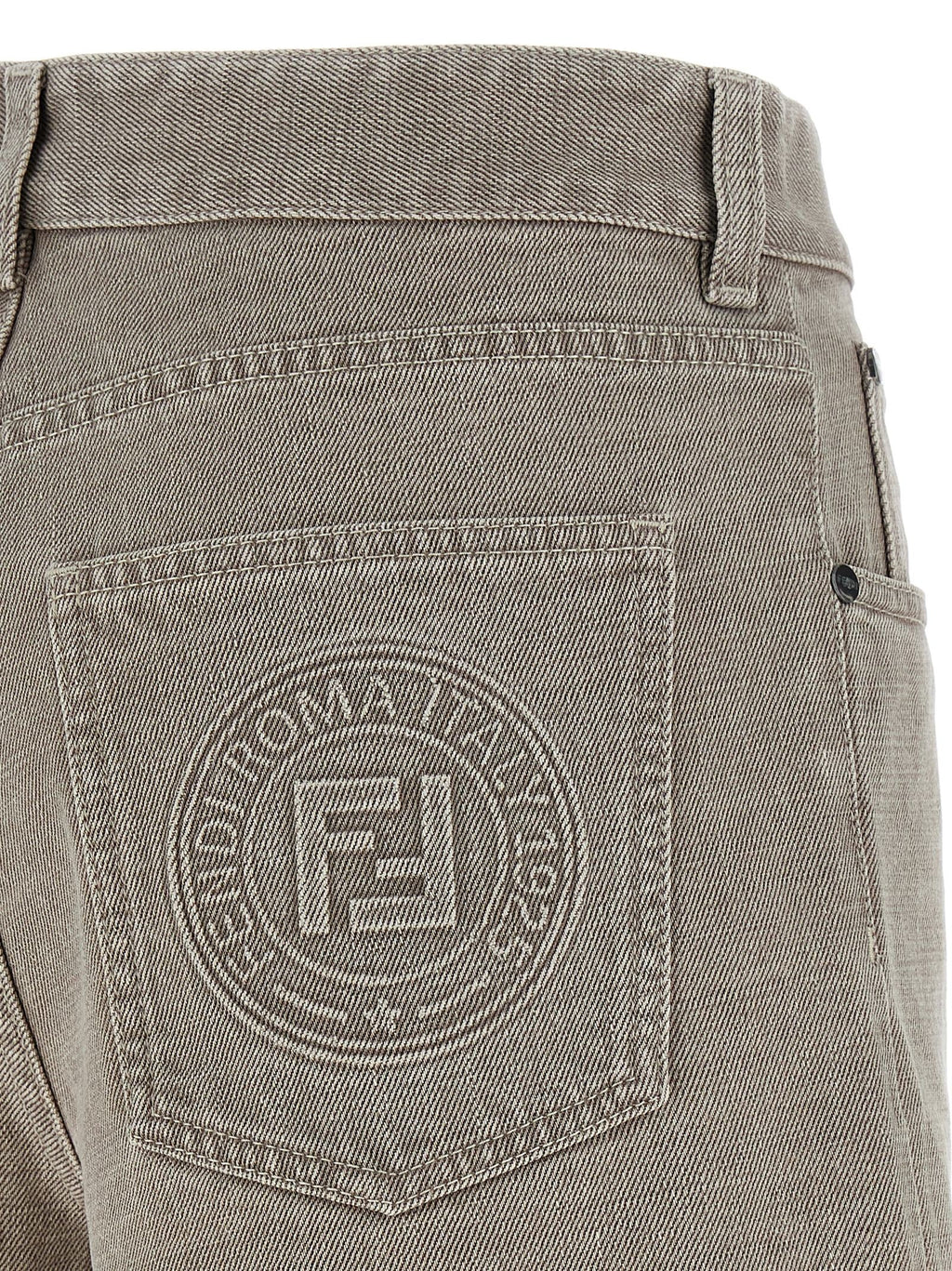 Fendi Beige Cotton Bermuda Shorts