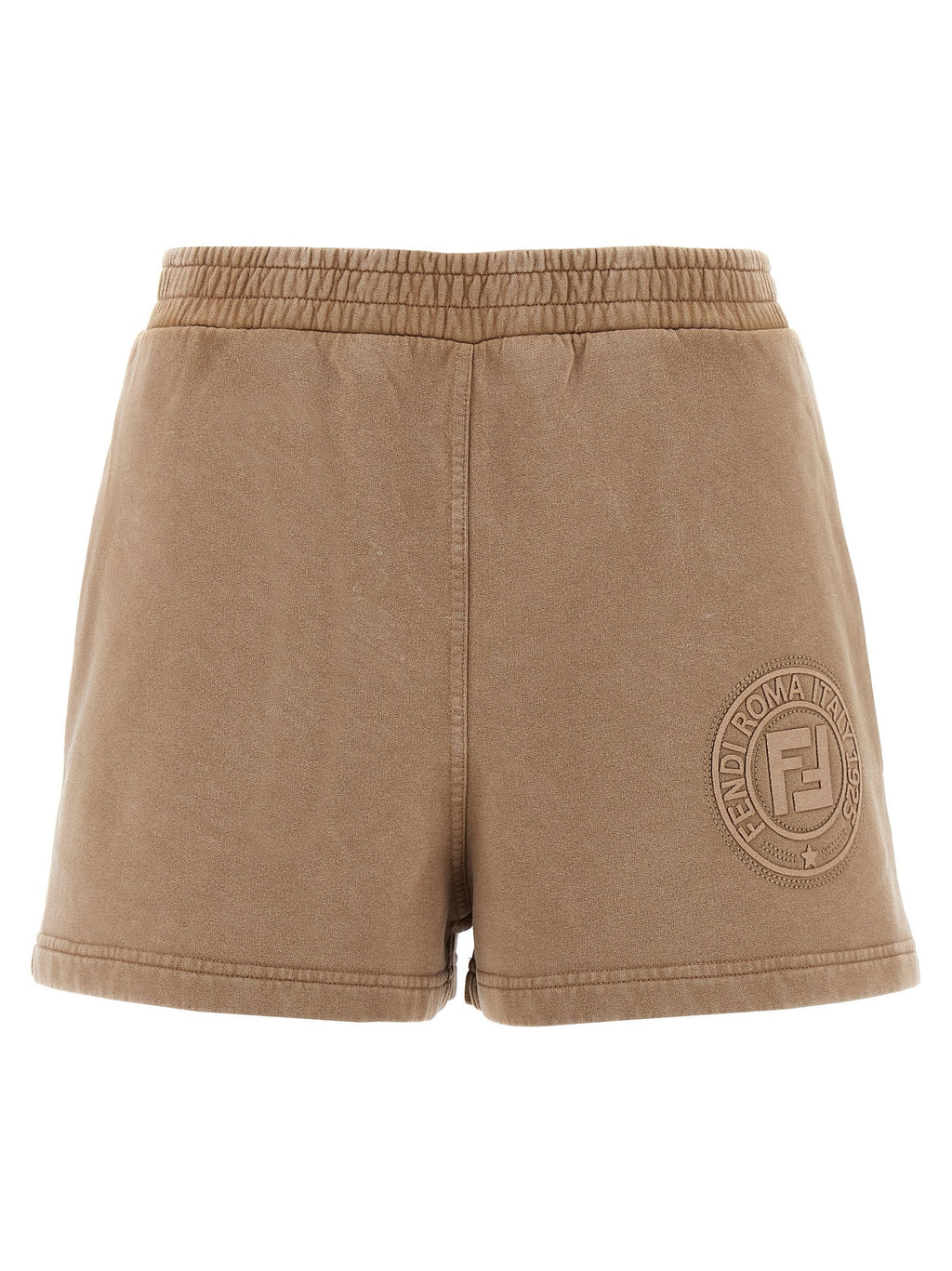 Fendi Brown Cotton Bermuda Shorts