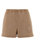 Fendi Brown Cotton Bermuda Shorts