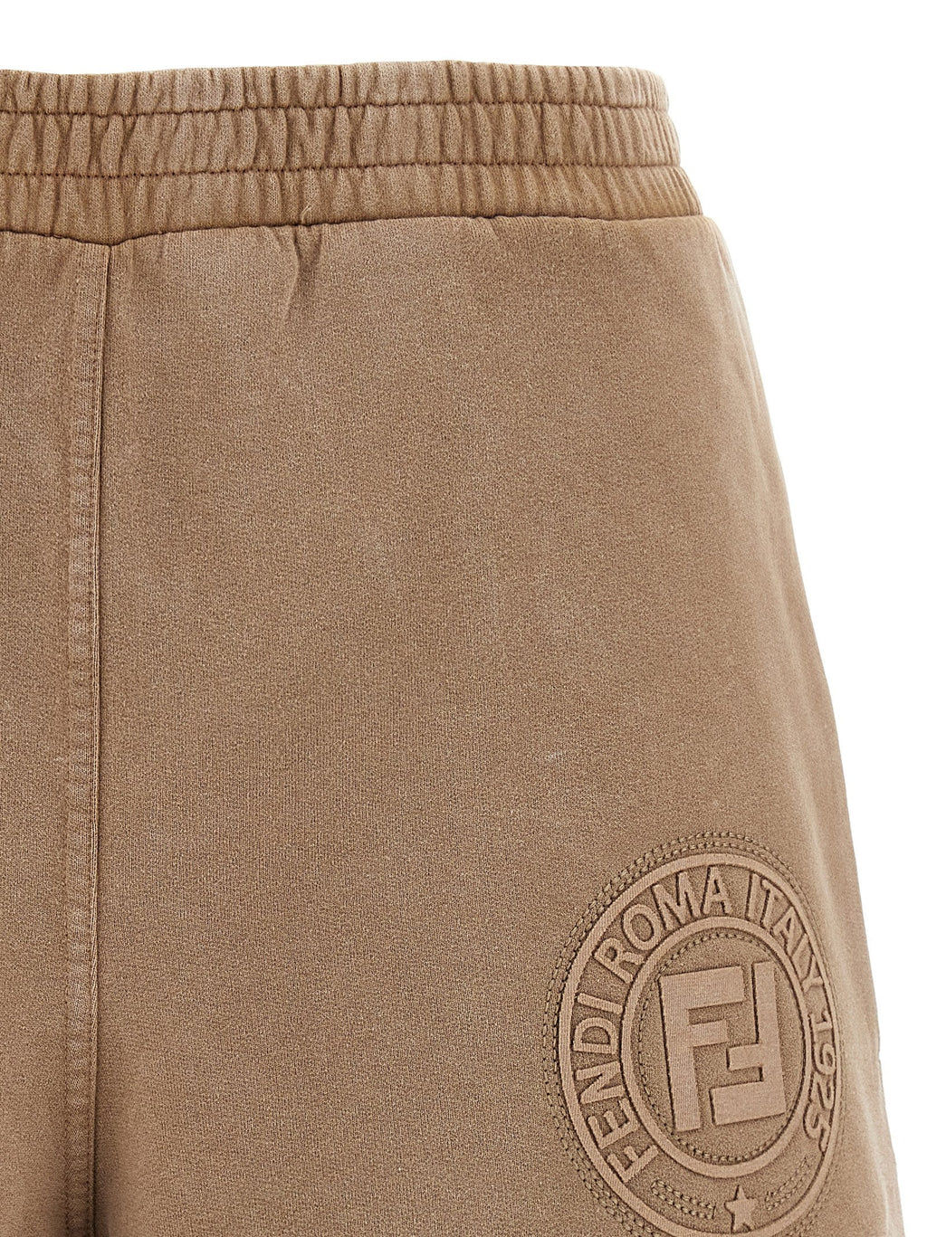 Fendi Brown Cotton Bermuda Shorts