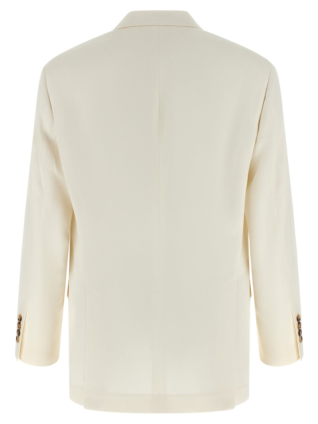 Brunello Cucinelli White Silk Blazer