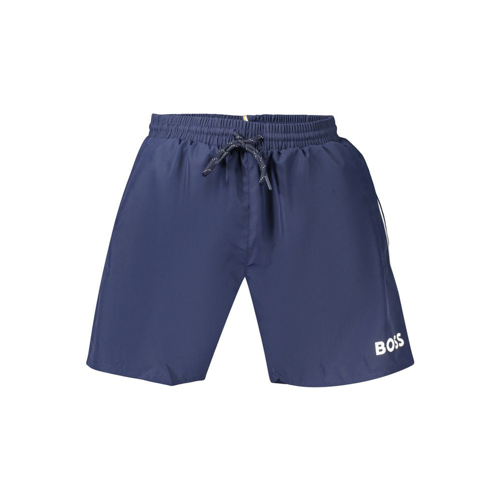 Hugo Boss Blue Polyester Men's Swimwear