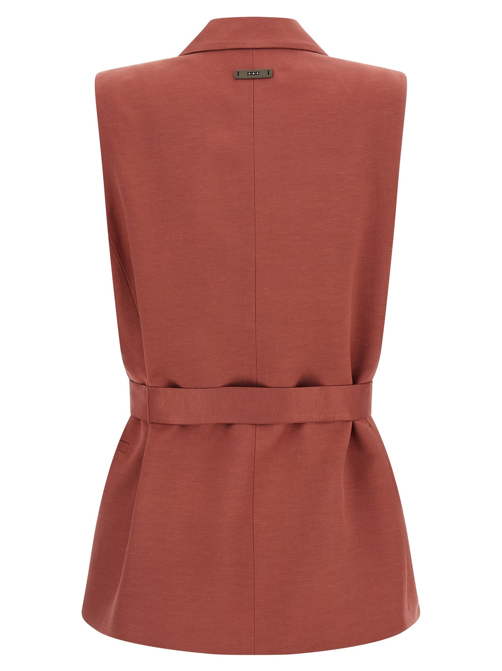 Peserico Multicolor Viscose Sleeveless Jacket Peserico
