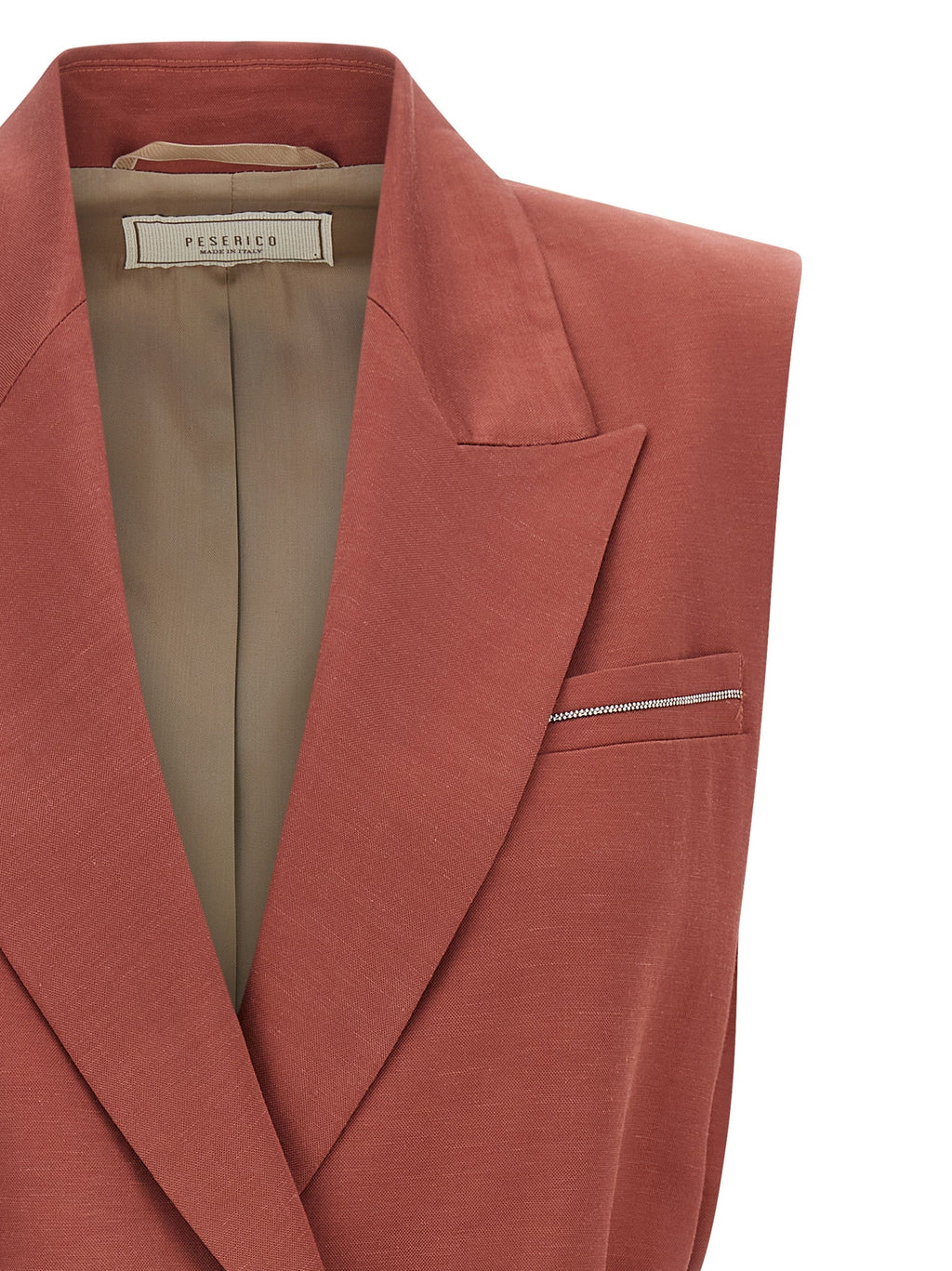 Peserico Multicolor Viscose Sleeveless Jacket Peserico