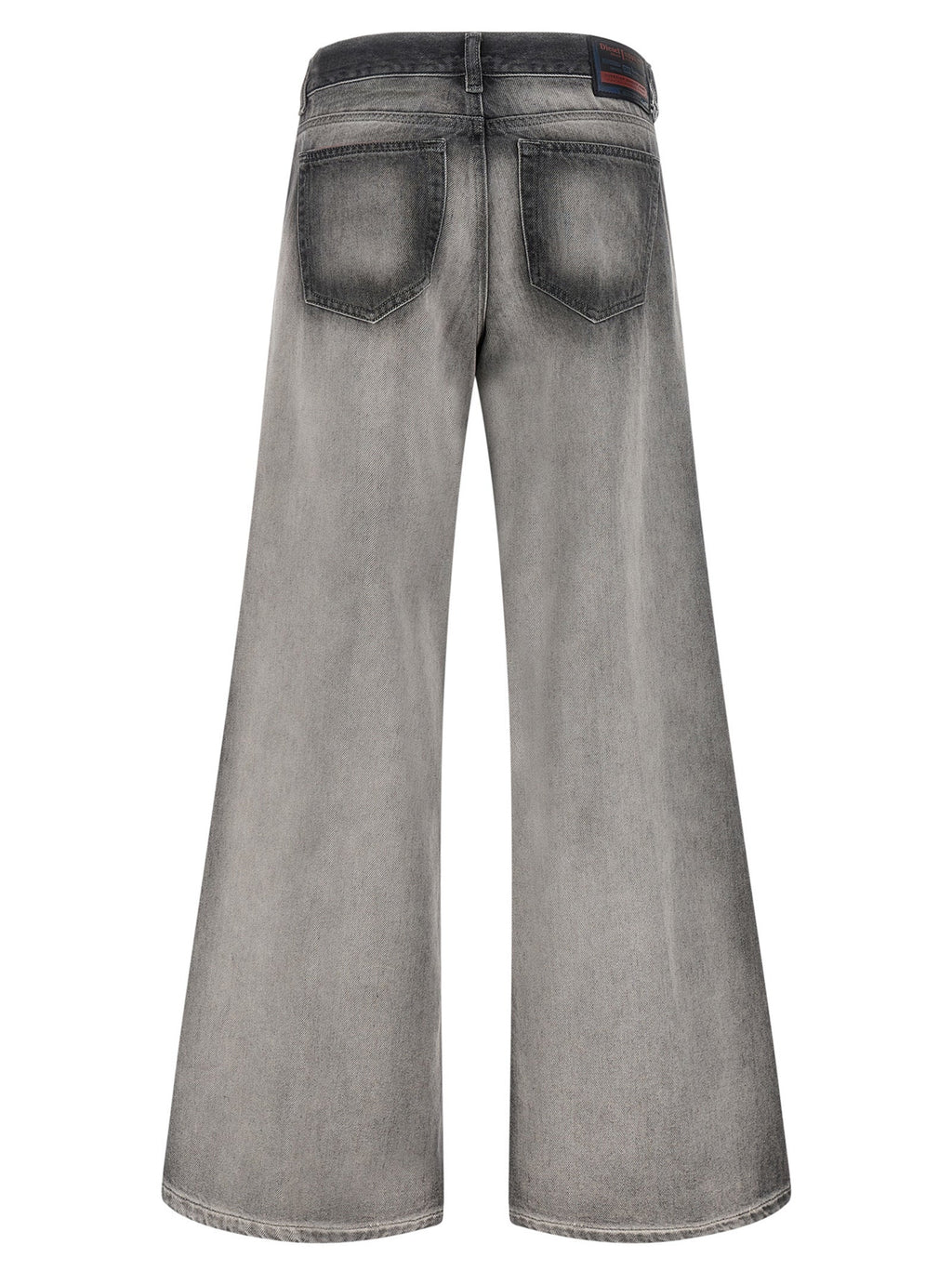 Diesel Gray Cotton Flared Jeans Diesel