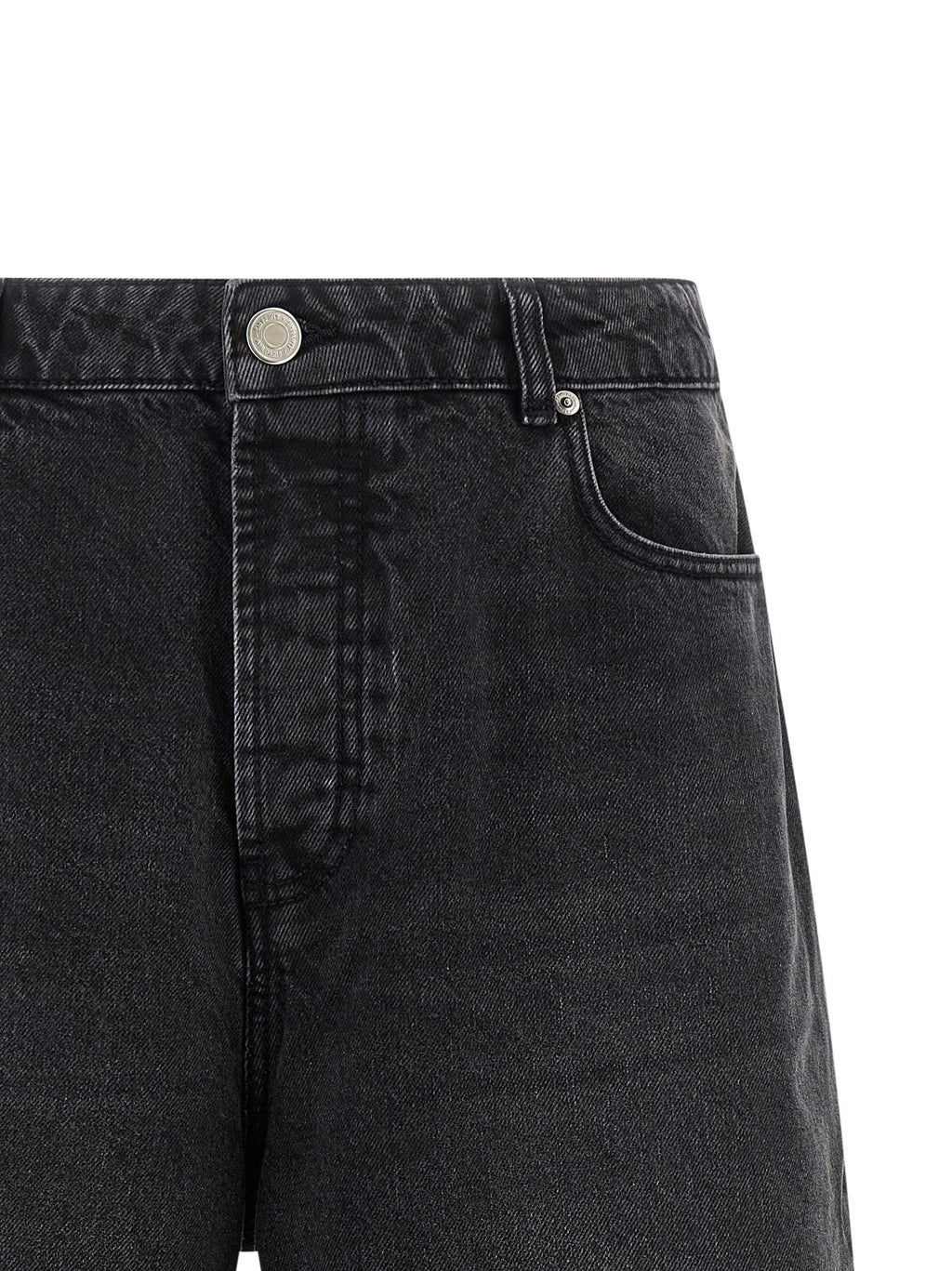 Ami Paris Black Cotton Bermuda Shorts