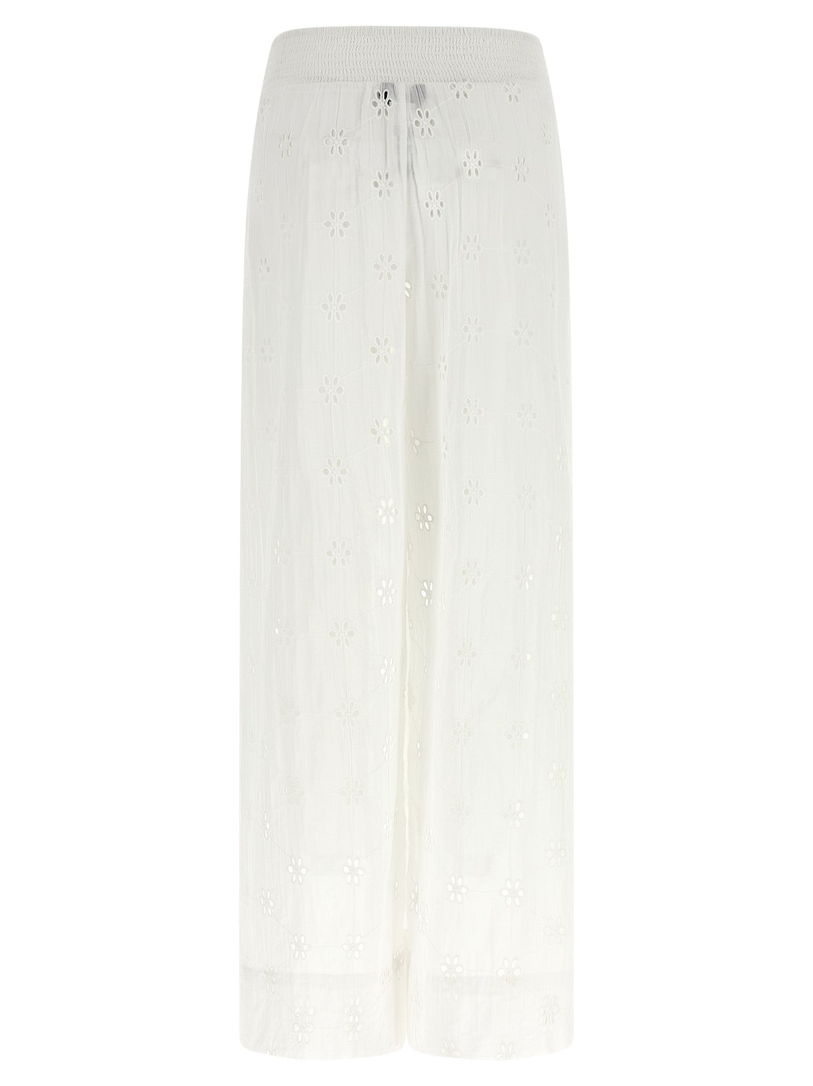 Polo Ralph Lauren White Cotton Casual Pants Polo Ralph Lauren
