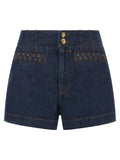 Zimmermann Blue Cotton Bermuda Shorts