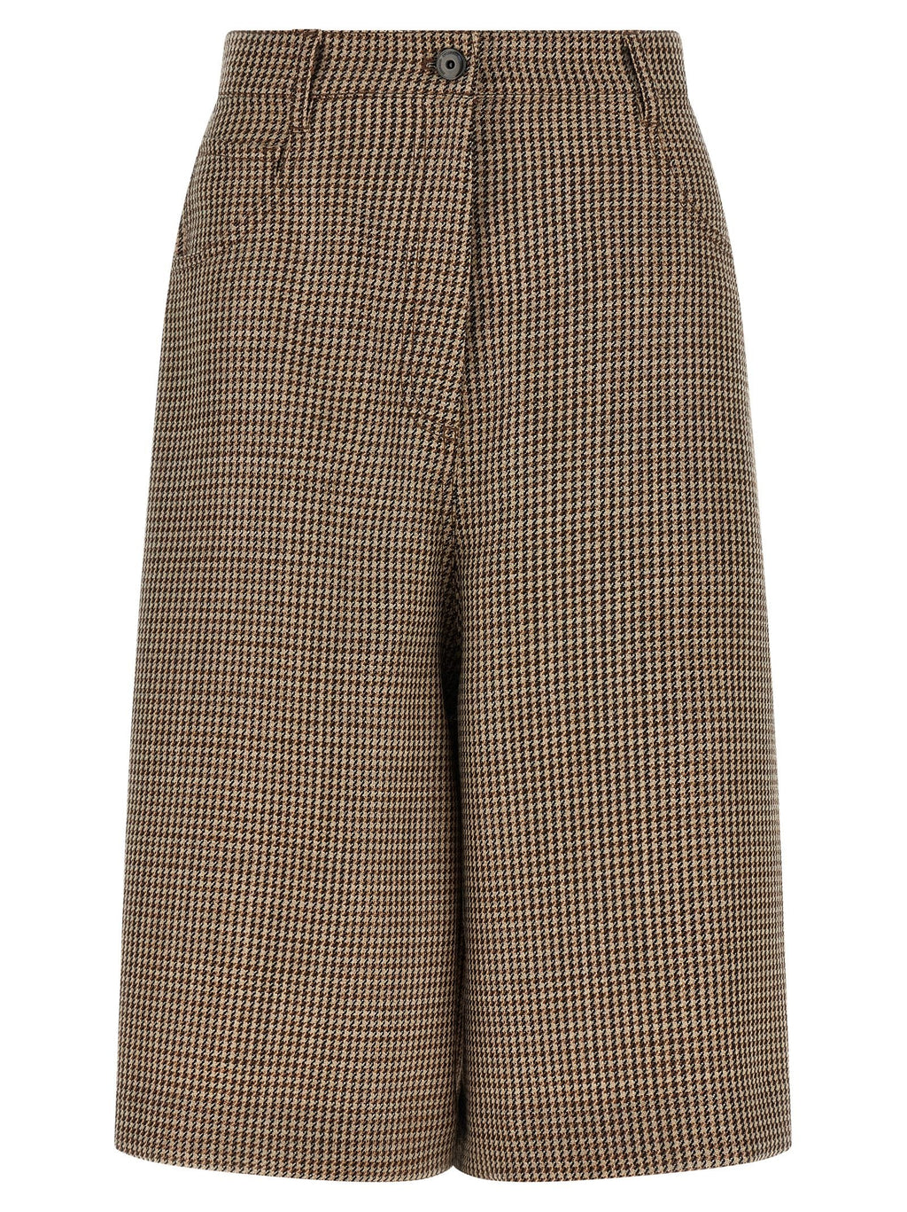 Brunello Cucinelli Brown Virgin Wool Bermuda Shorts