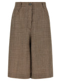 Brunello Cucinelli Brown Virgin Wool Bermuda Shorts