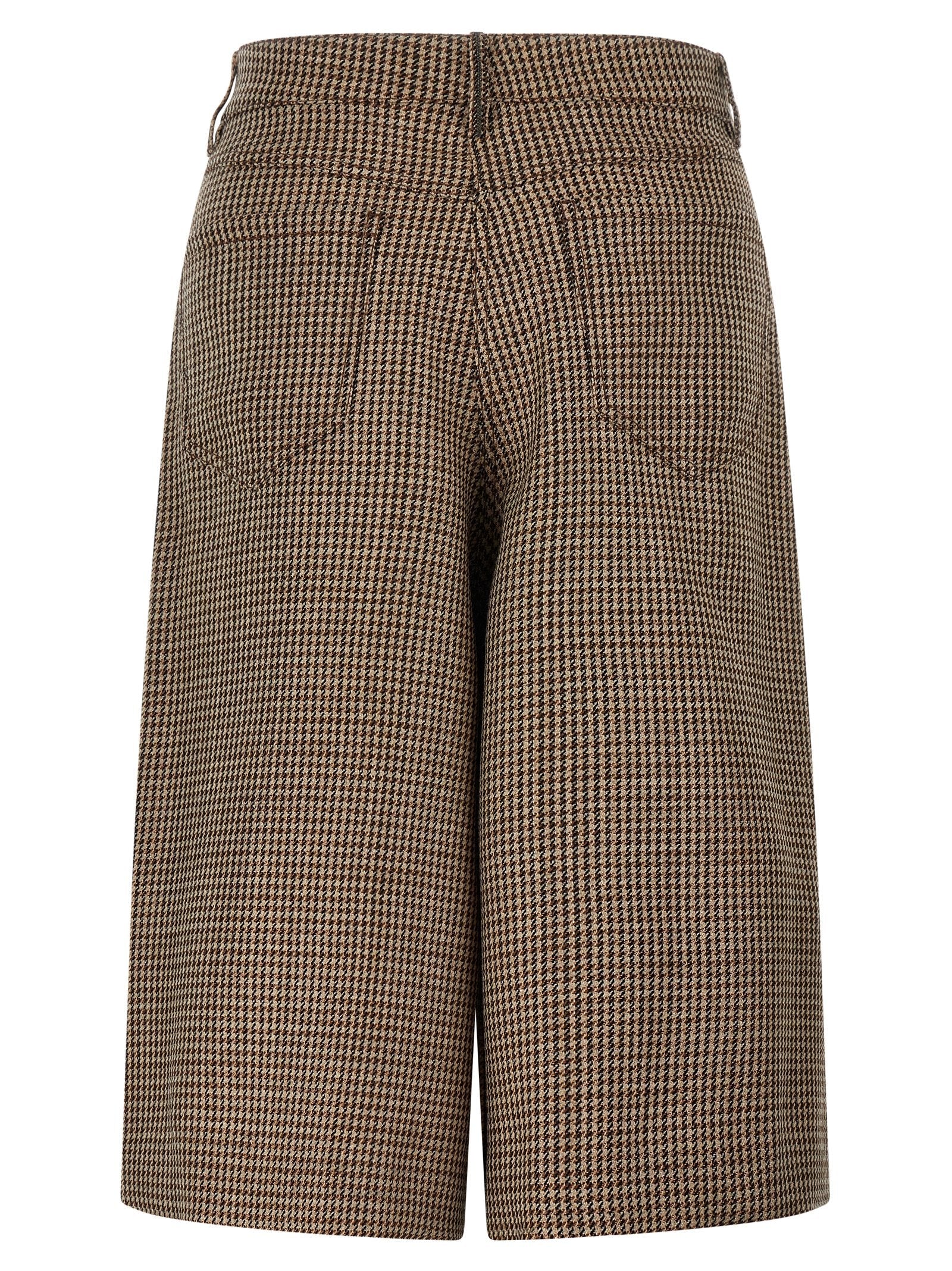 Brunello Cucinelli Brown Virgin Wool Bermuda Shorts