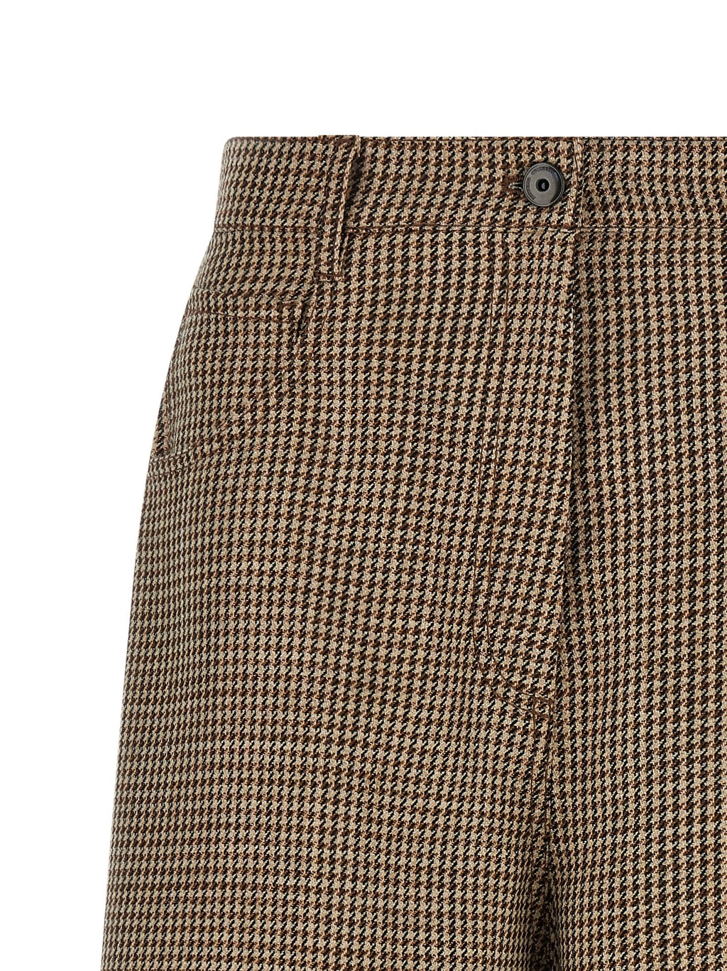 Brunello Cucinelli Brown Virgin Wool Bermuda Shorts Brunello Cucinelli