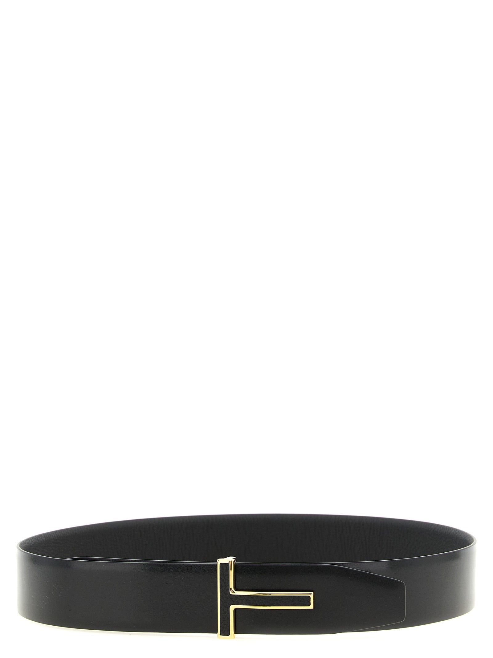 Tom Ford Black Calfskin Regular Belt