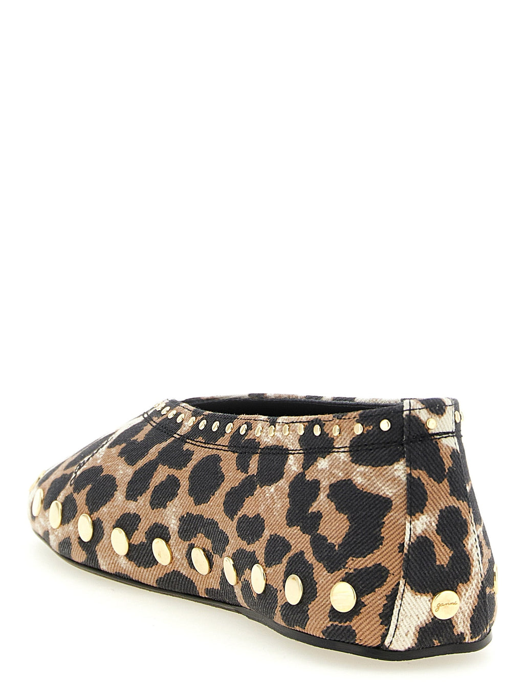 Ganni Multicolor Cotton Ballet Flats Ganni