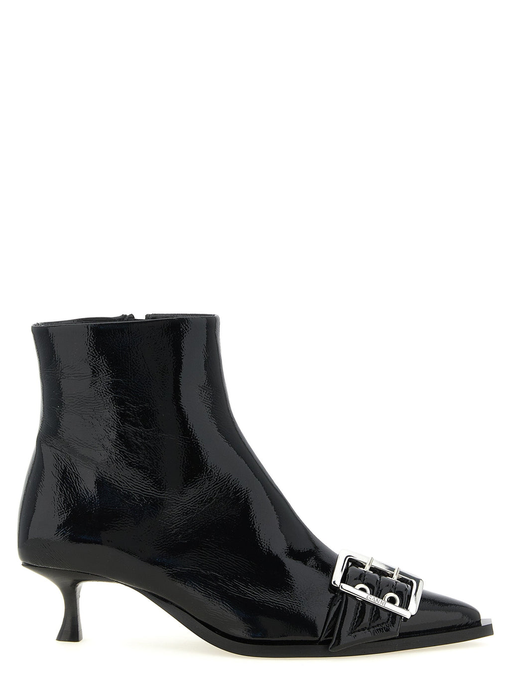 Ganni Black Polyethylene Ankle Boots
