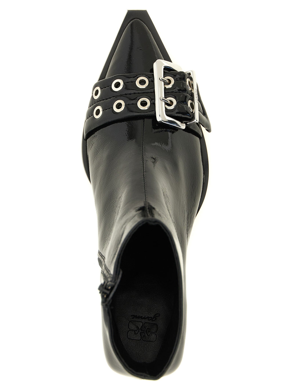 Ganni Black Polyethylene Ankle Boots