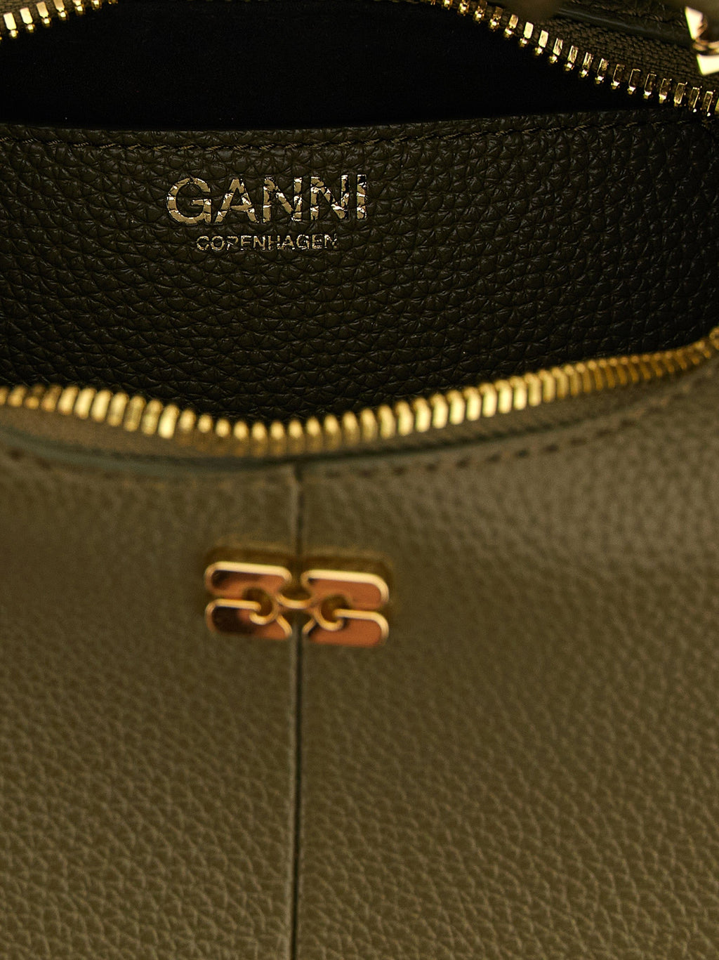 Ganni Bicolor Polyester Handbag