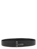 Tom Ford Black Calfskin Regular Belt
