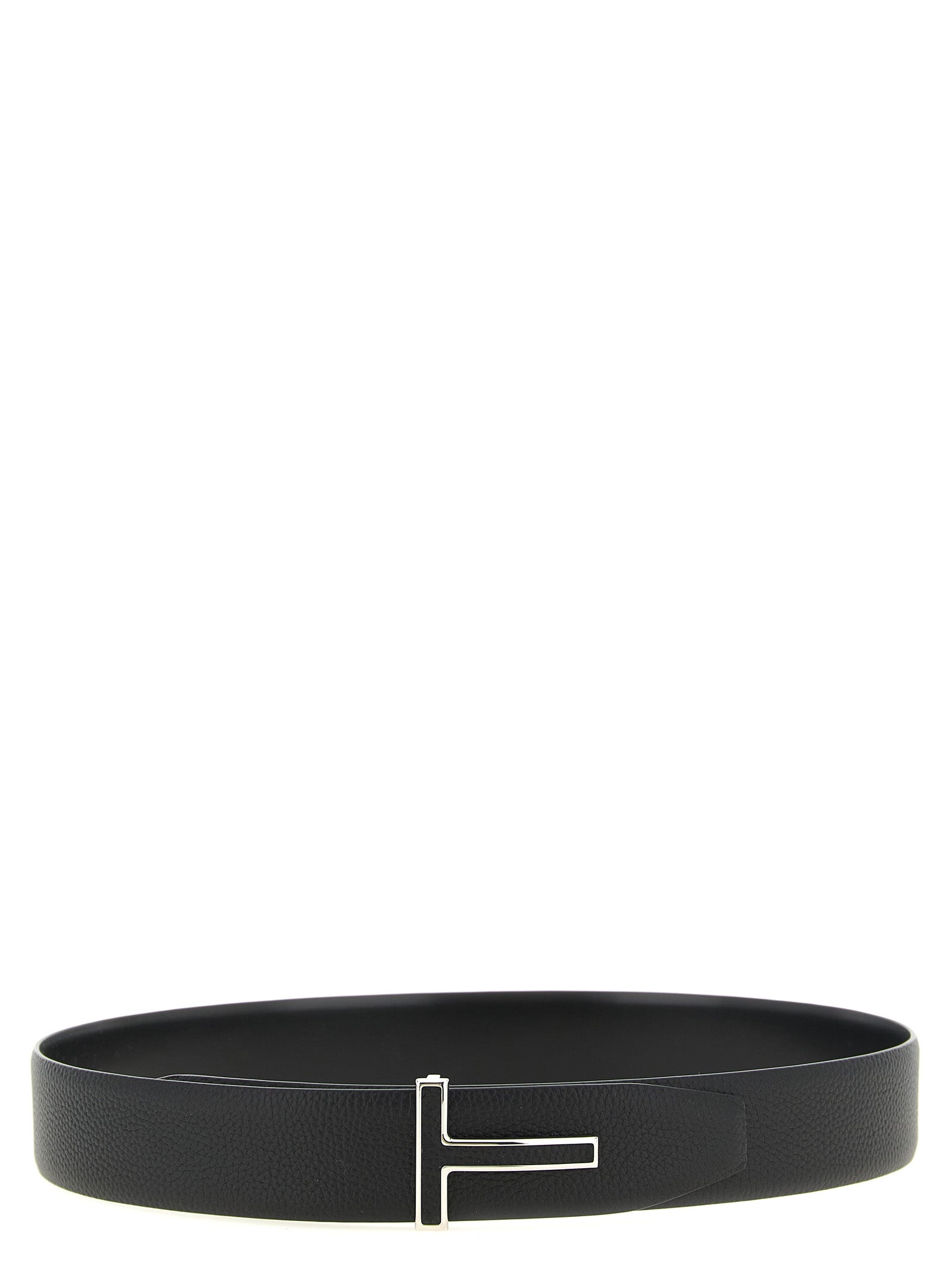 Tom Ford Black Calfskin Regular Belt